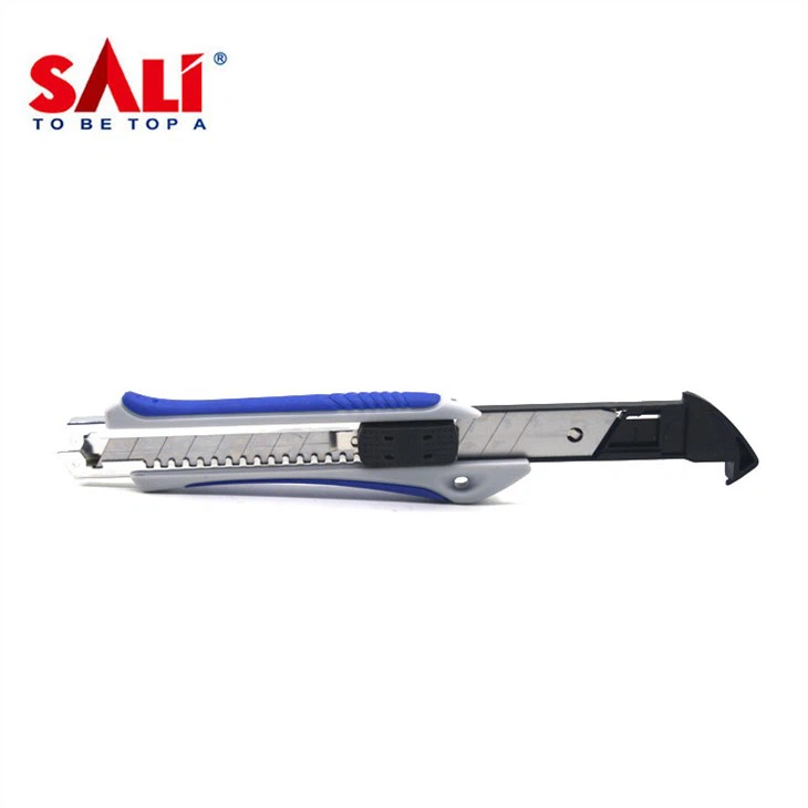 ABS+TPR retractable utility knife 1+3blade (1)